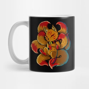 Japanese Yokai figure - Kawaii Kitsune Mug